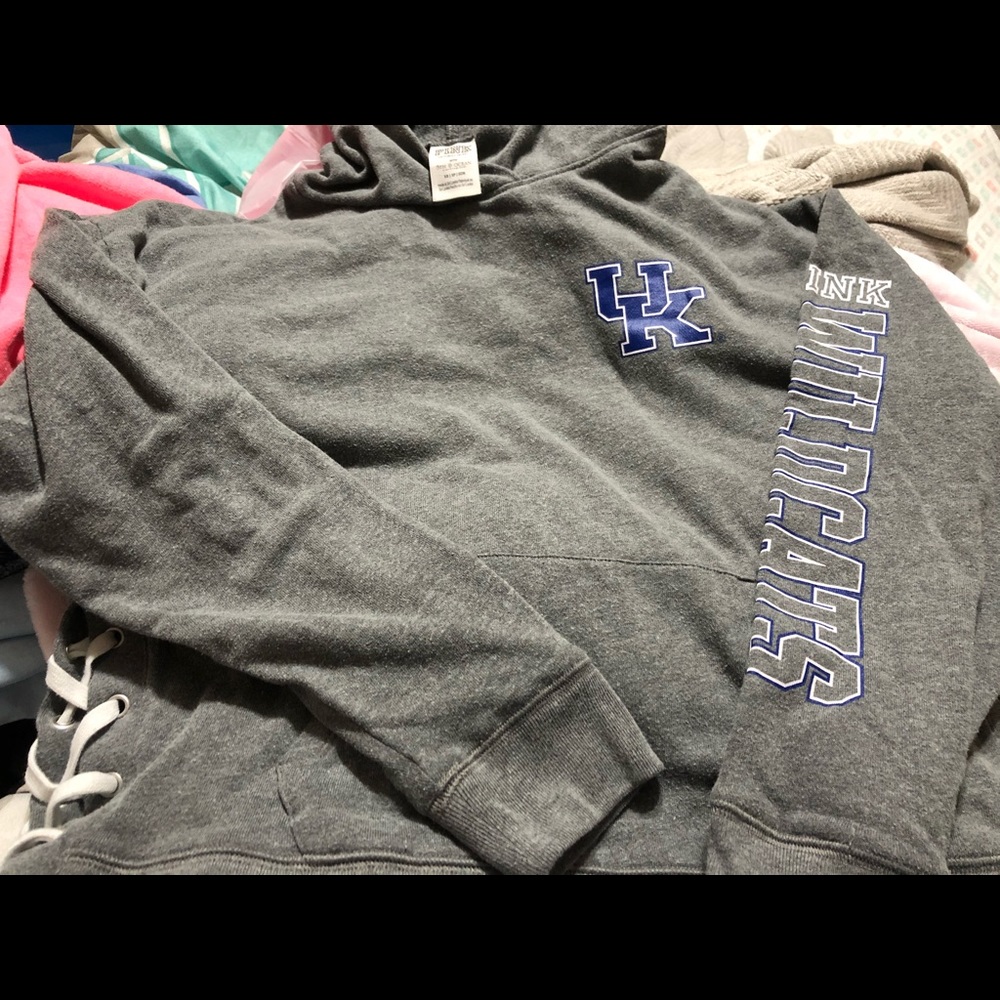 Vs pink uk hoodie sz xs oversized fit